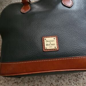 Dooney & Bourke Pebble Grain Domed Satchel handbag navy Vintage Women's purses